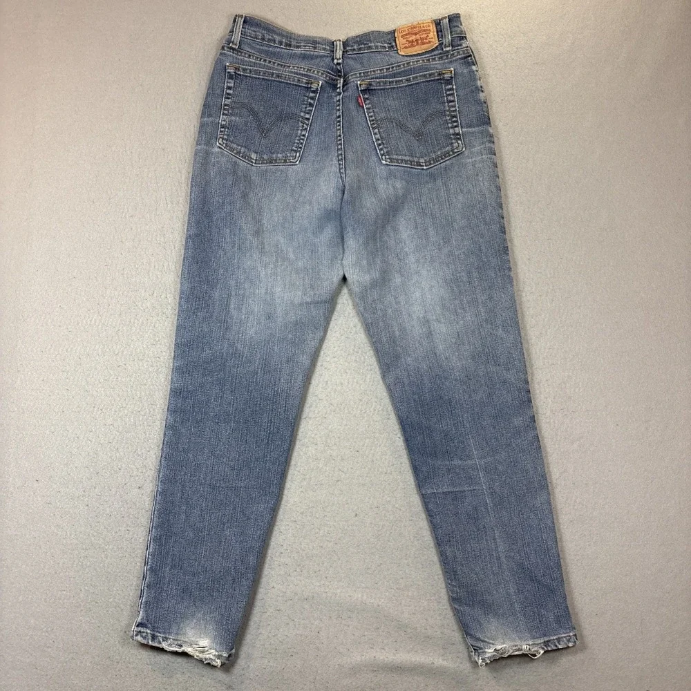 VTG Levi's 512 Slim Tapered Women's Jeans Size 14M Whiskering Y2K